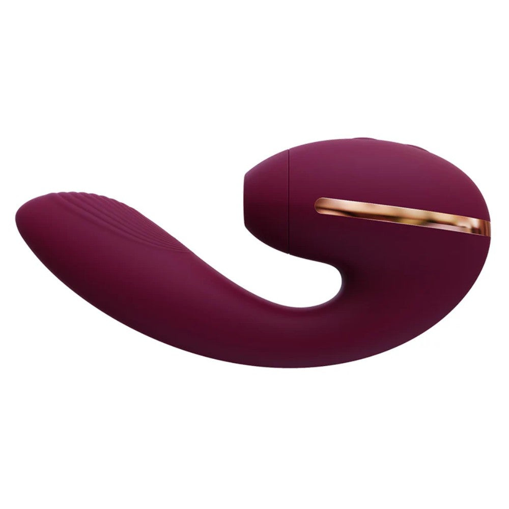 KISSTOY Tina Mini Clitoral Suction G-Spot Rabbit Vibrator Purple
