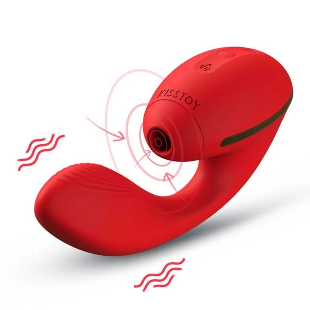 KISSTOY Tina 6 İn 1 Arada Isıtmalı Titreşimli Emiş Güçlü Vibratör