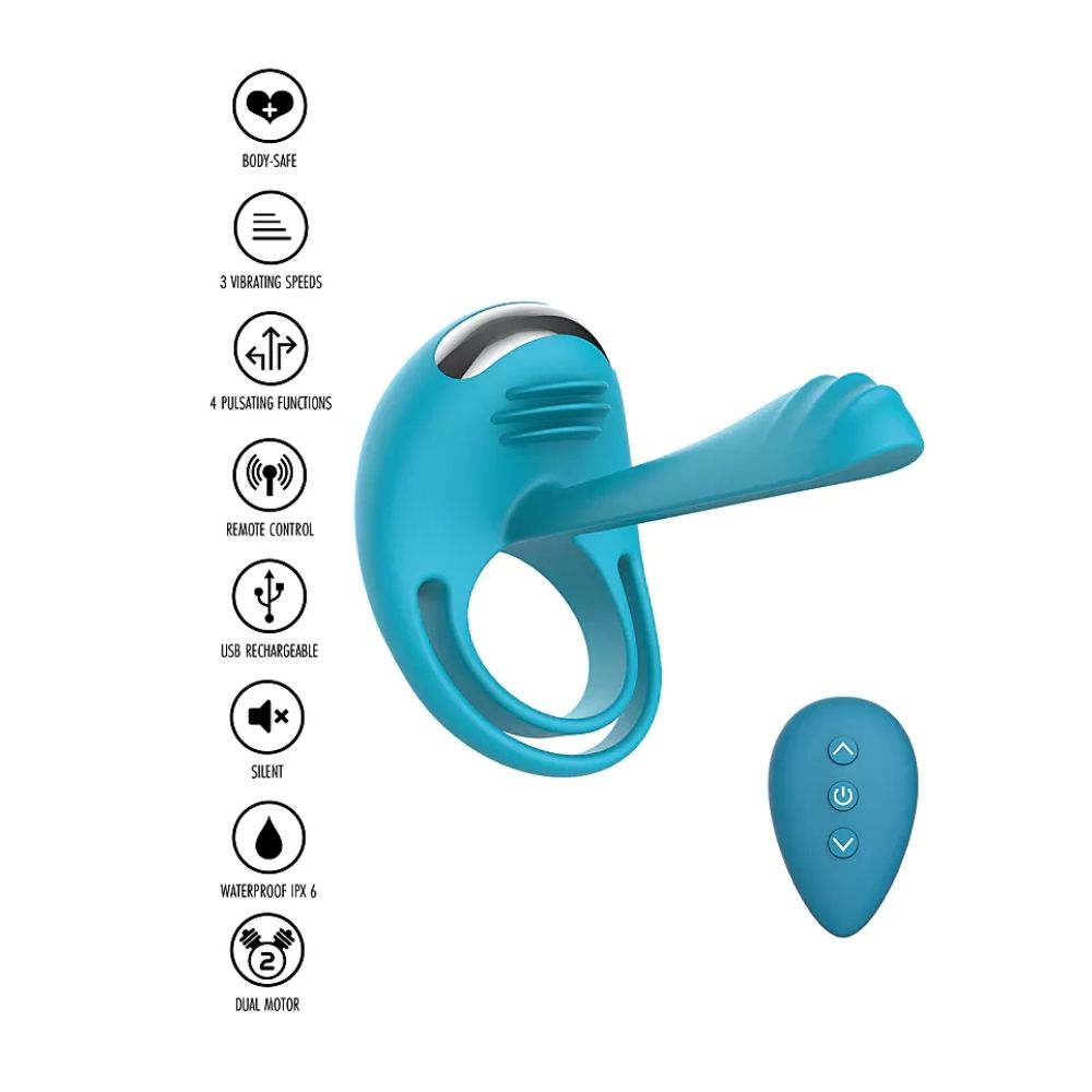 ToyJoy Passionate Joy Stick C-Ring Uzaktan Kumandalı Penis Halkası