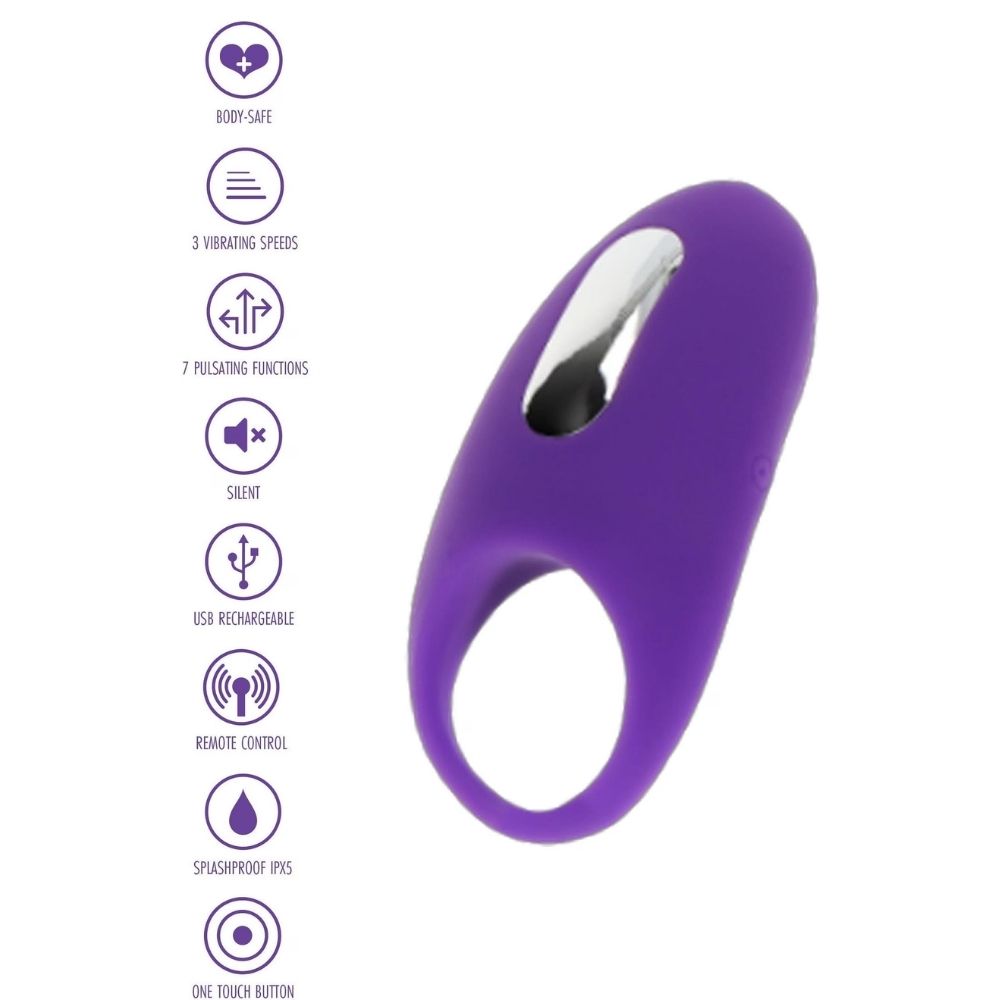 ToyJoy Happiness Tease Arouse C-Ring Remote Control Penis Halkası