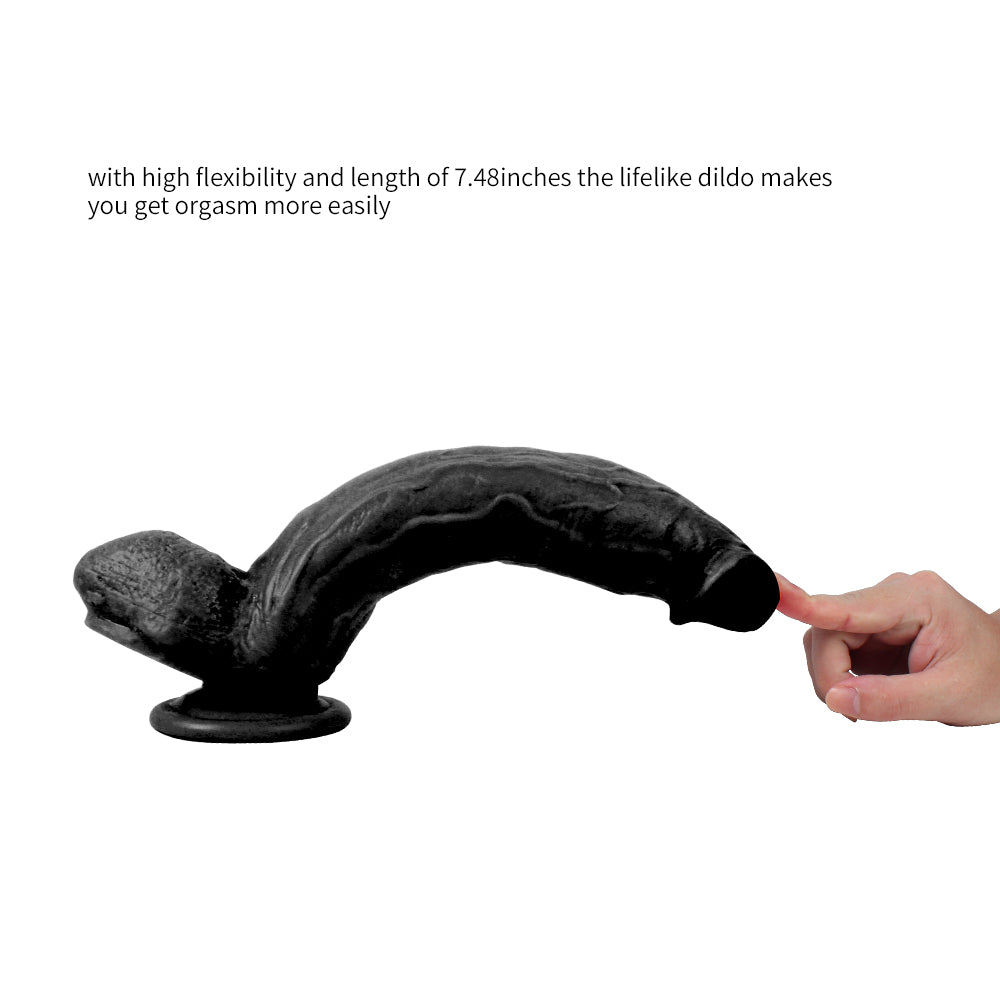 Xise Dildo Series Blade Master Büyük Belden Bağlamalı Realistik Penis XS-WBC10040 Black