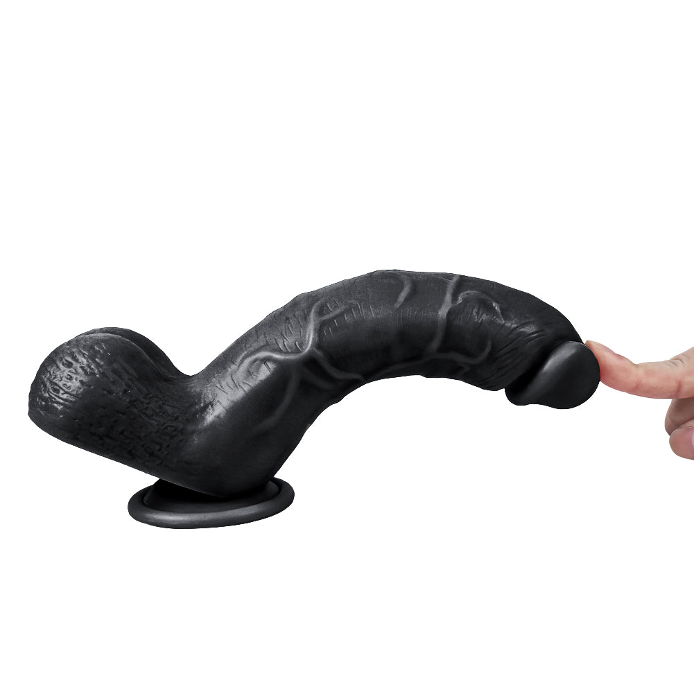 Xise Dildo Series Adam Rubber  21 cm Realistik Zenci Penis XS-WBC10012 Black