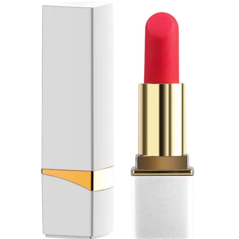 Lipstick Usb Şarjlı 10 Mod Ruj Vibratör White