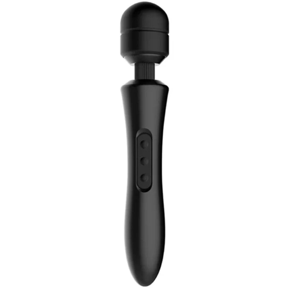 Power Massager Magic Wand Masaj Aleti Vibrator Black