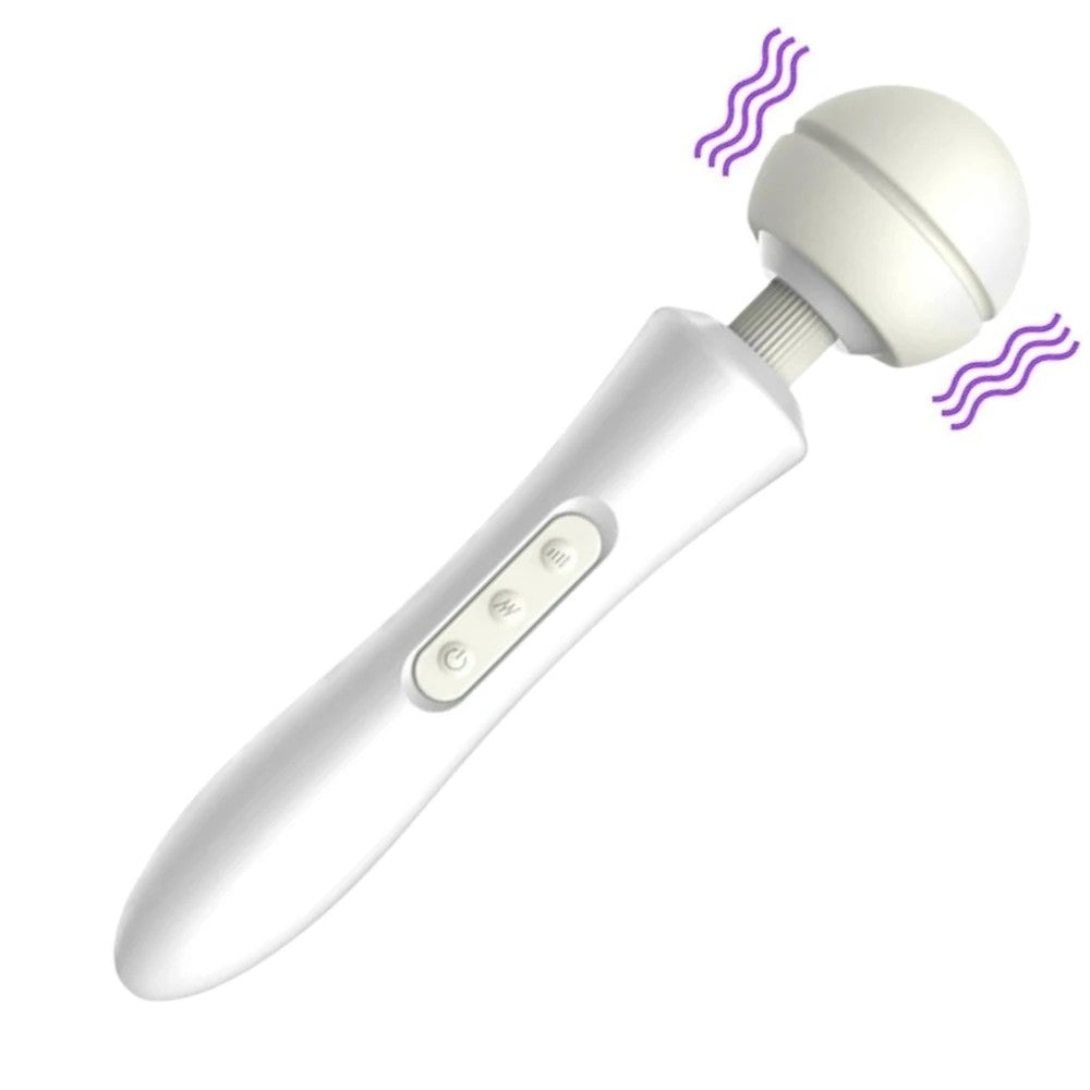 Sexual World Magic Wand Slide Massager Masaj Wand Vibratör White