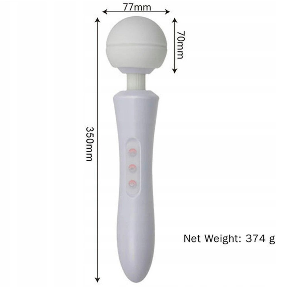 Sexual World Magic Wand Slide Massager Masaj Wand Vibratör White