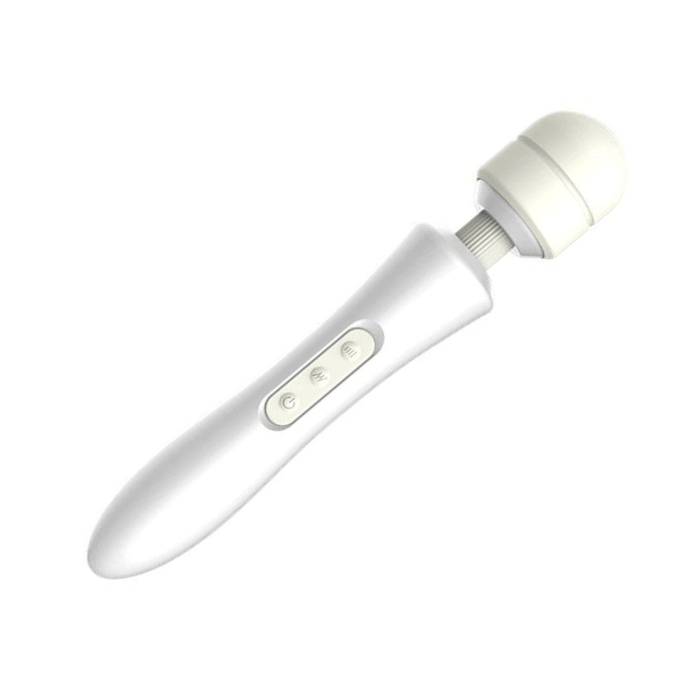 Power Massager Magic Wand Masaj Aleti Vibrator White