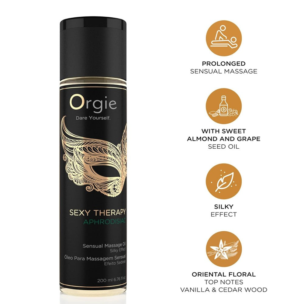 Orgie Sexy Therapy Sensual Massage Fruity Oil Aphrodisiac Masaj Yağı 200ml