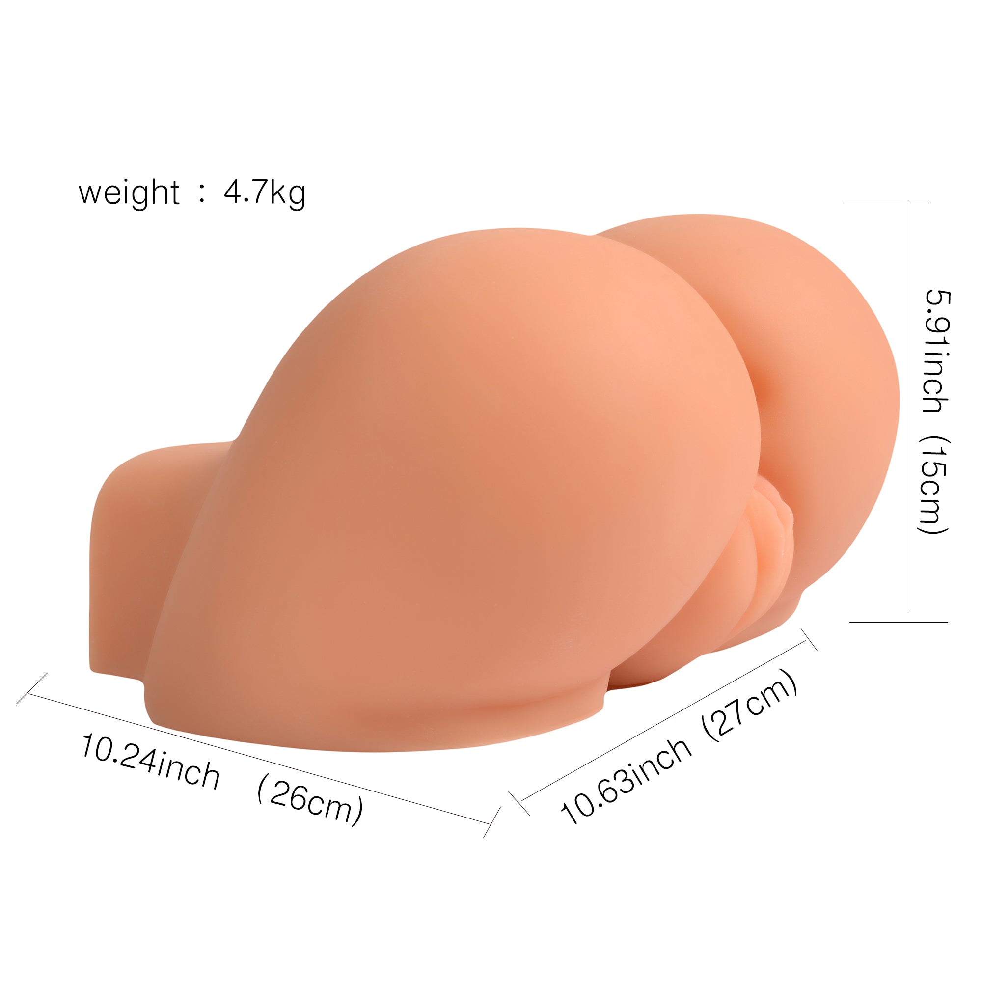 Xise Emily Silicone Hip Pussy Realistik Büyük Kalça XS-MA50001 Large Flesh