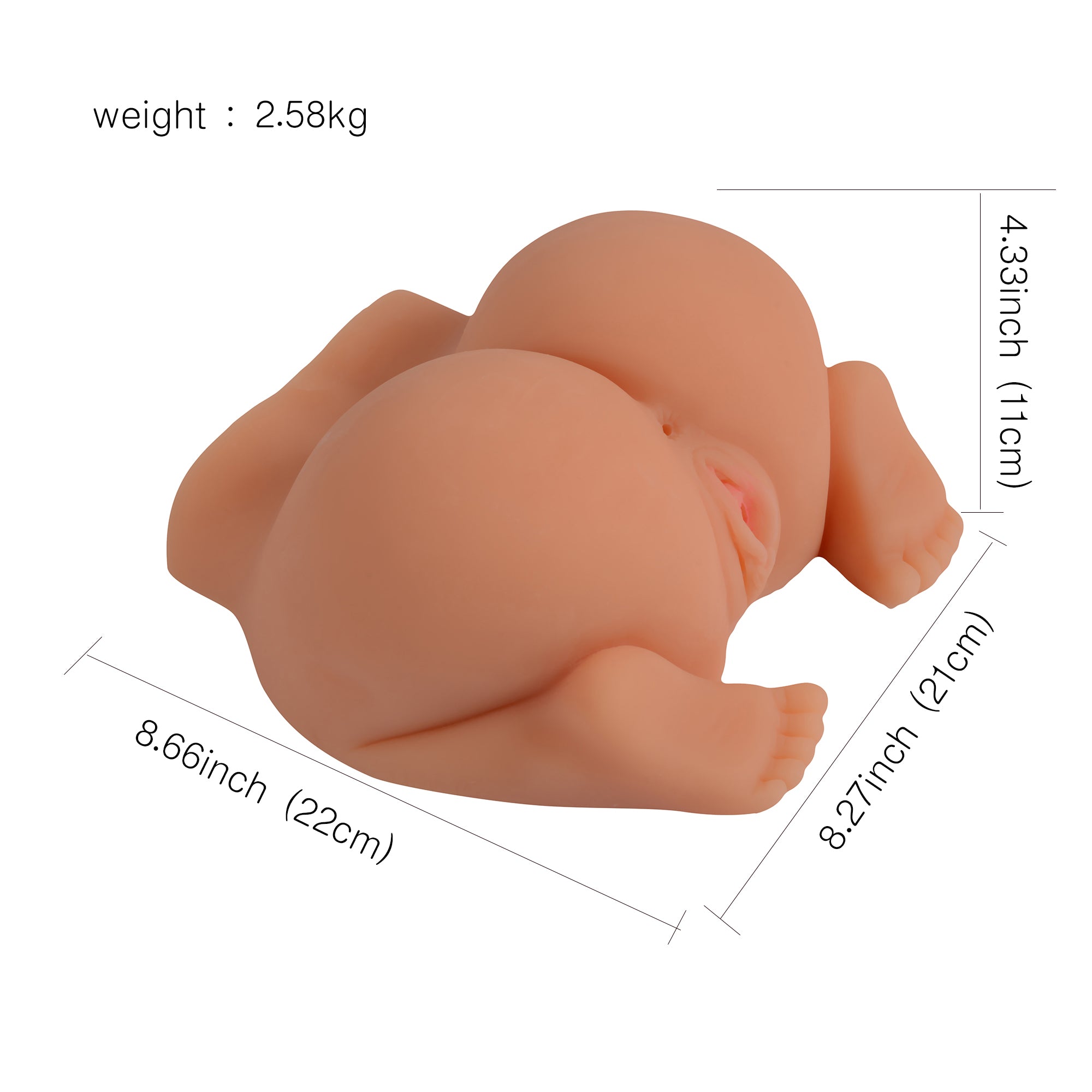 Xise Maid Buttock Hip Pussy Realistik Kalça Masturbator XS-MA50021