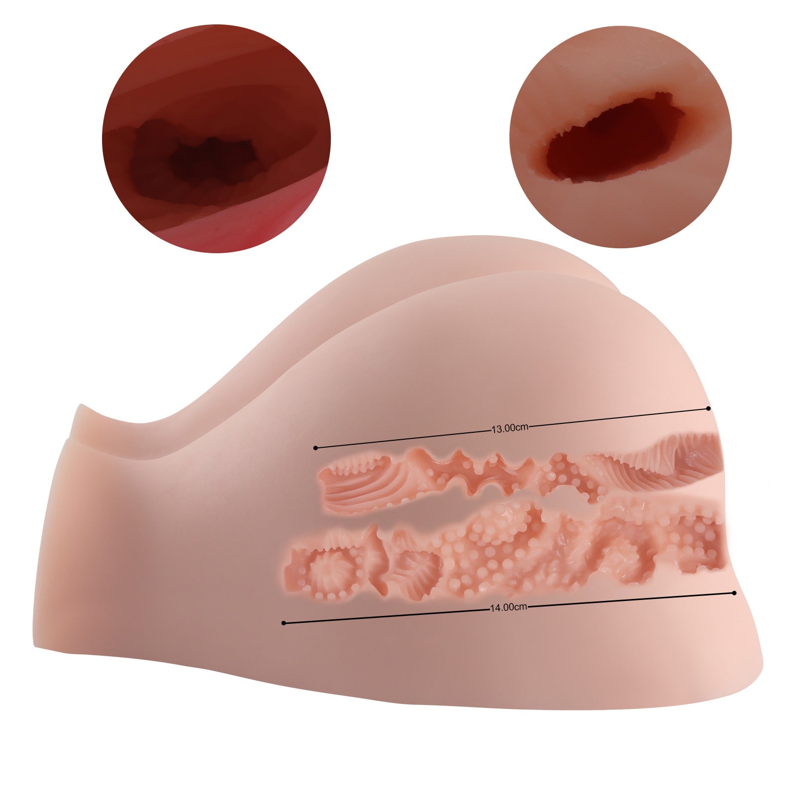 Shequ Melissa Anal ve Vajinal Realistik Kalça Masturbator XS-OEM093