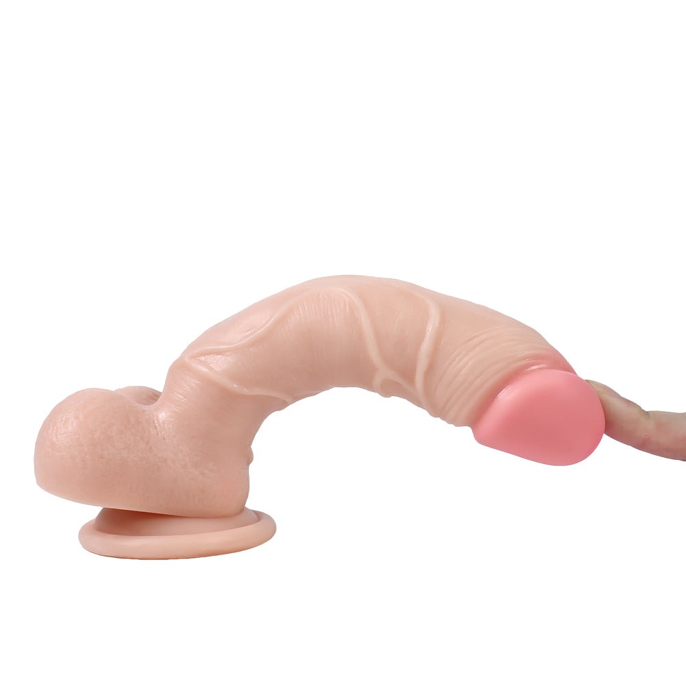 Xise Dildo Series Beat 19.5 cm Belden Bağlamalı Realistik Penis XS-WBC10009 Flesh