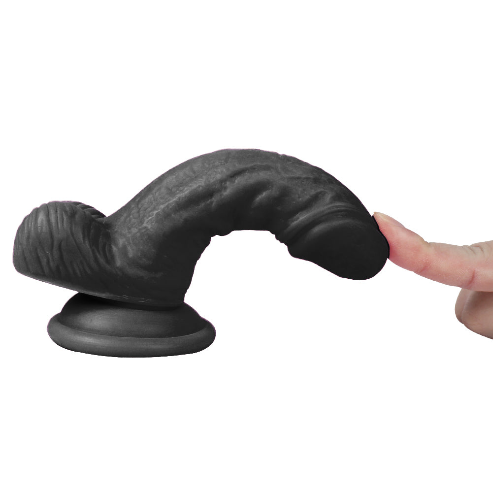 Xise Dildo Series Vincy 13 cm Belden Bağlamalı Anal ve Vajinal Realistik Penis XS-WBC10015 Black
