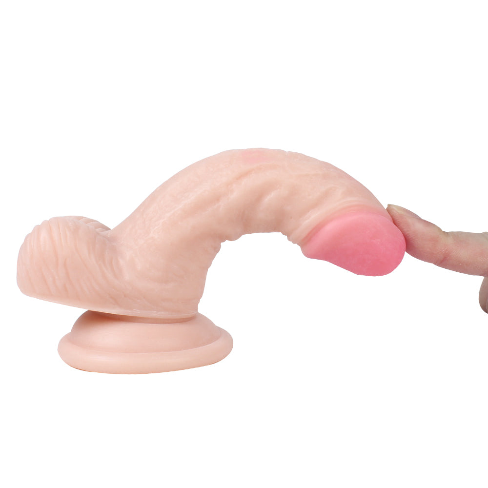 Xise Dildo Series Vincy 13 cm Belden Bağlamalı Anal ve Vajinal Realistik Penis XS-WBC10015 Flesh