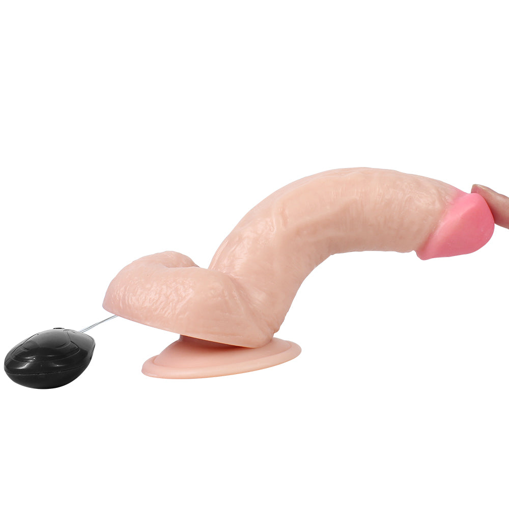 Xise Kassadin Vibrating Dildo Flesh 18 cm Belden Bağlamalı Titreşimli Realistik Penis XS-WBC10029-V Flesh