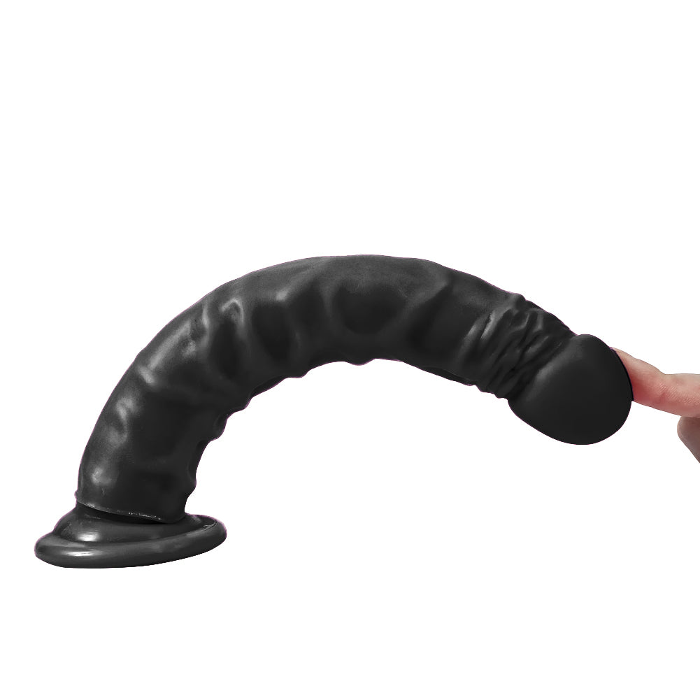 Xise Dildo Series Luxman 24 cm Belden Bağlamalı Realistik Penis XS-WBC10041 Black