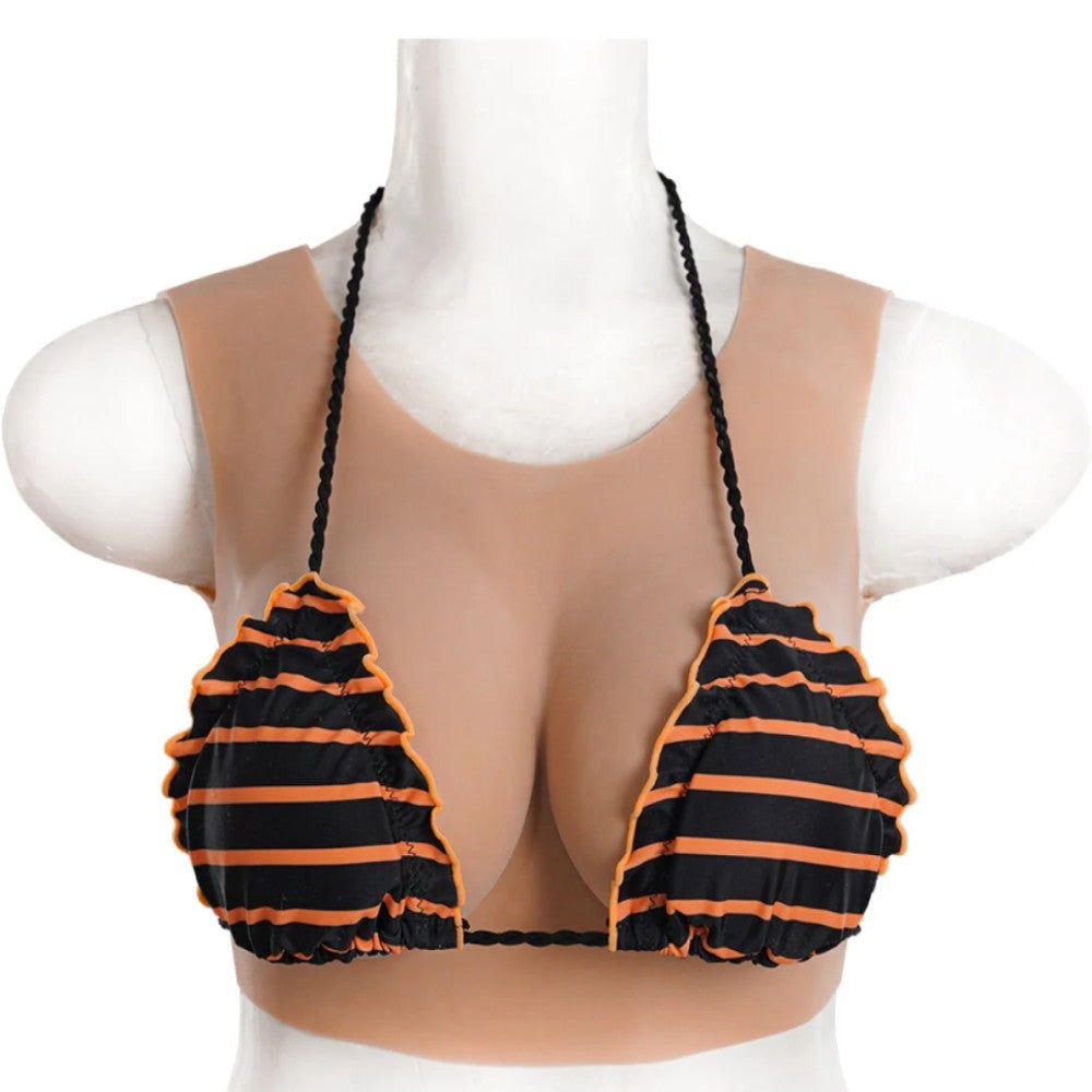 Bodysuit Crossdresser Giyilebilir Silikon Takma Göğüs Cup H B-HG08
