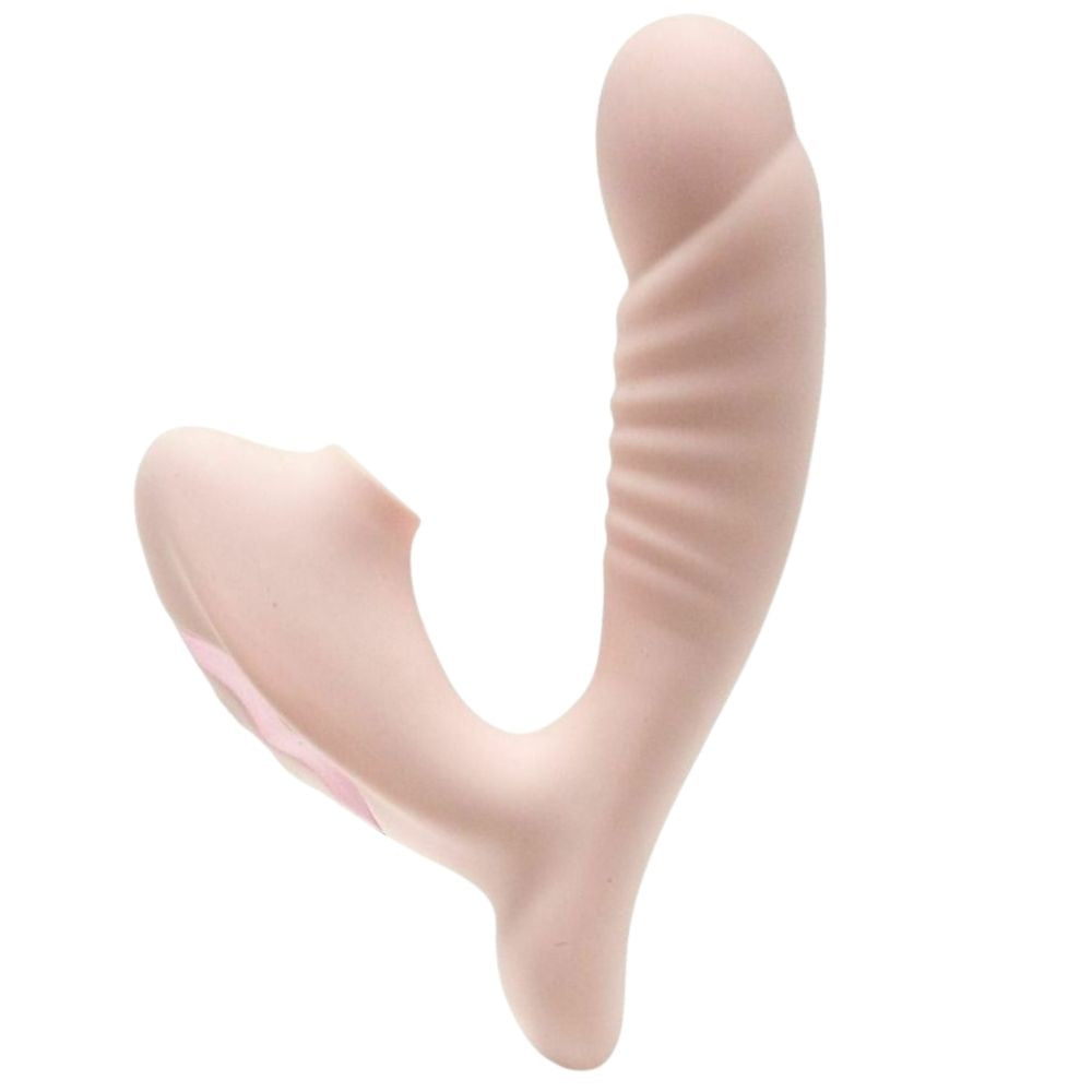 Zenn Strong Suction G-spot Emiş Güçlü Vibrator Bej