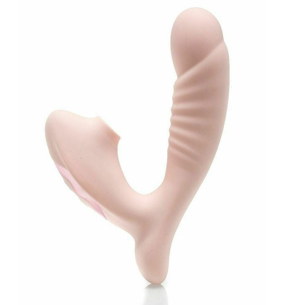 Zenn Strong Suction G-spot Emiş Güçlü Vibrator Bej