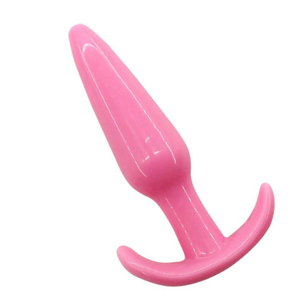Silicone Anal Play Jelly Butt Plug Pink