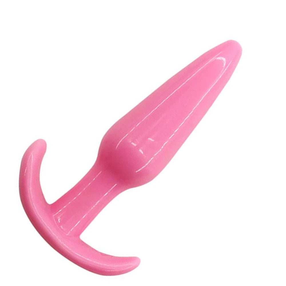 Silicone Anal Play Jelly Butt Plug Pink