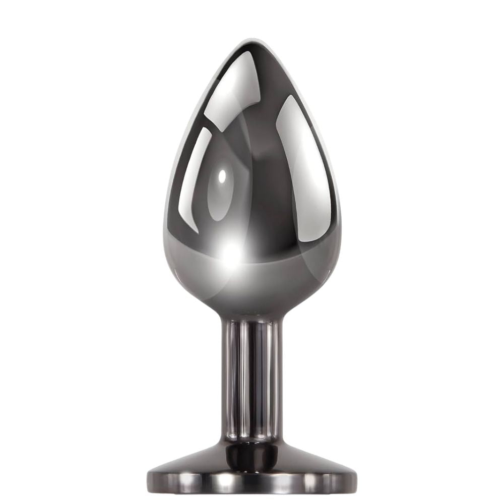 Jeweled Princess Stone Diamond Small Metal Anal Plug Pink