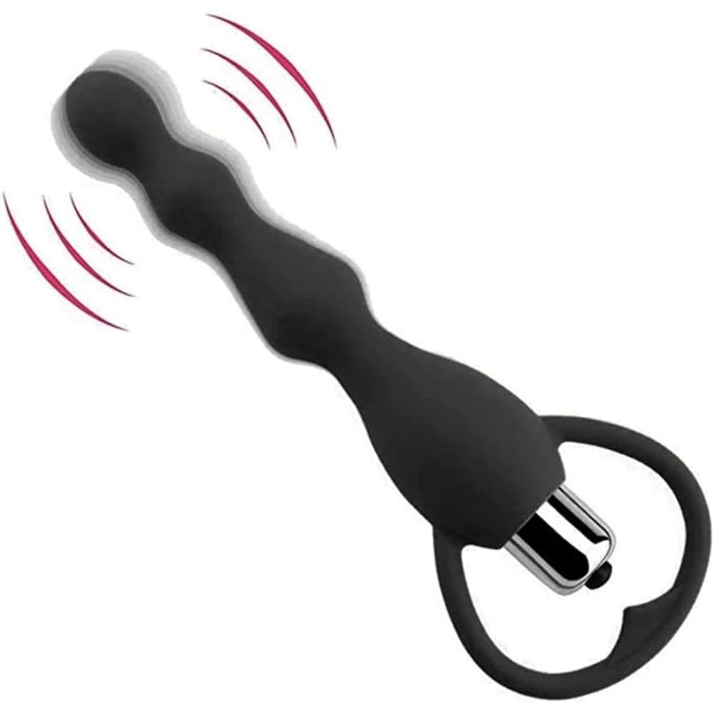 Anal Fantasy Beaded 10 Mod Boncuk Anal Vibratör Black