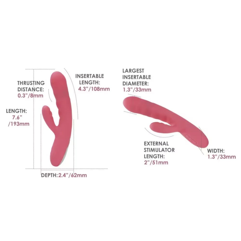 Svakom Avery Powerful Thrusting İleri Geri Hareketli Vibratör Pink