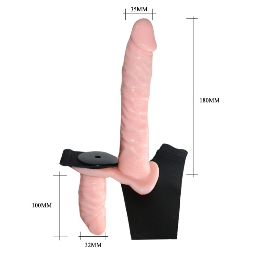 Baile Ultra Passionate Double Head Biseksuel Titreşimli Strap-On BW-022049