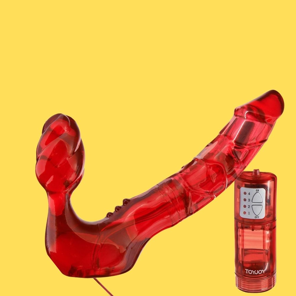 ToyJoy Bend Over Boyfriend Vibrating Strapless Strap-On