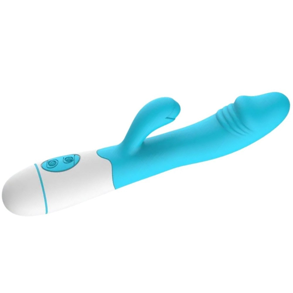 Berius 30 Modlu Şarjlı G-spot Rabbit Vibrator Blue