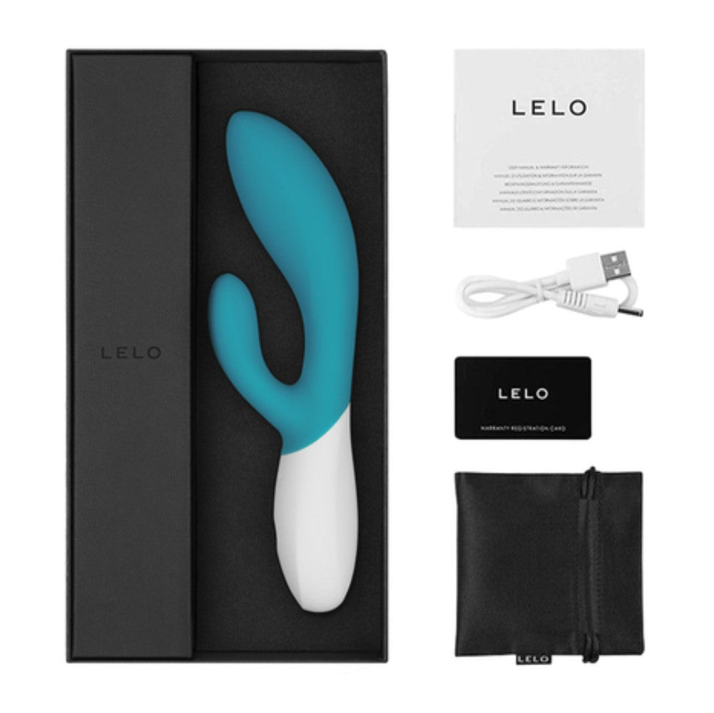 Lelo İna Wave Triple Action Massager Vibrator Ocean Blue