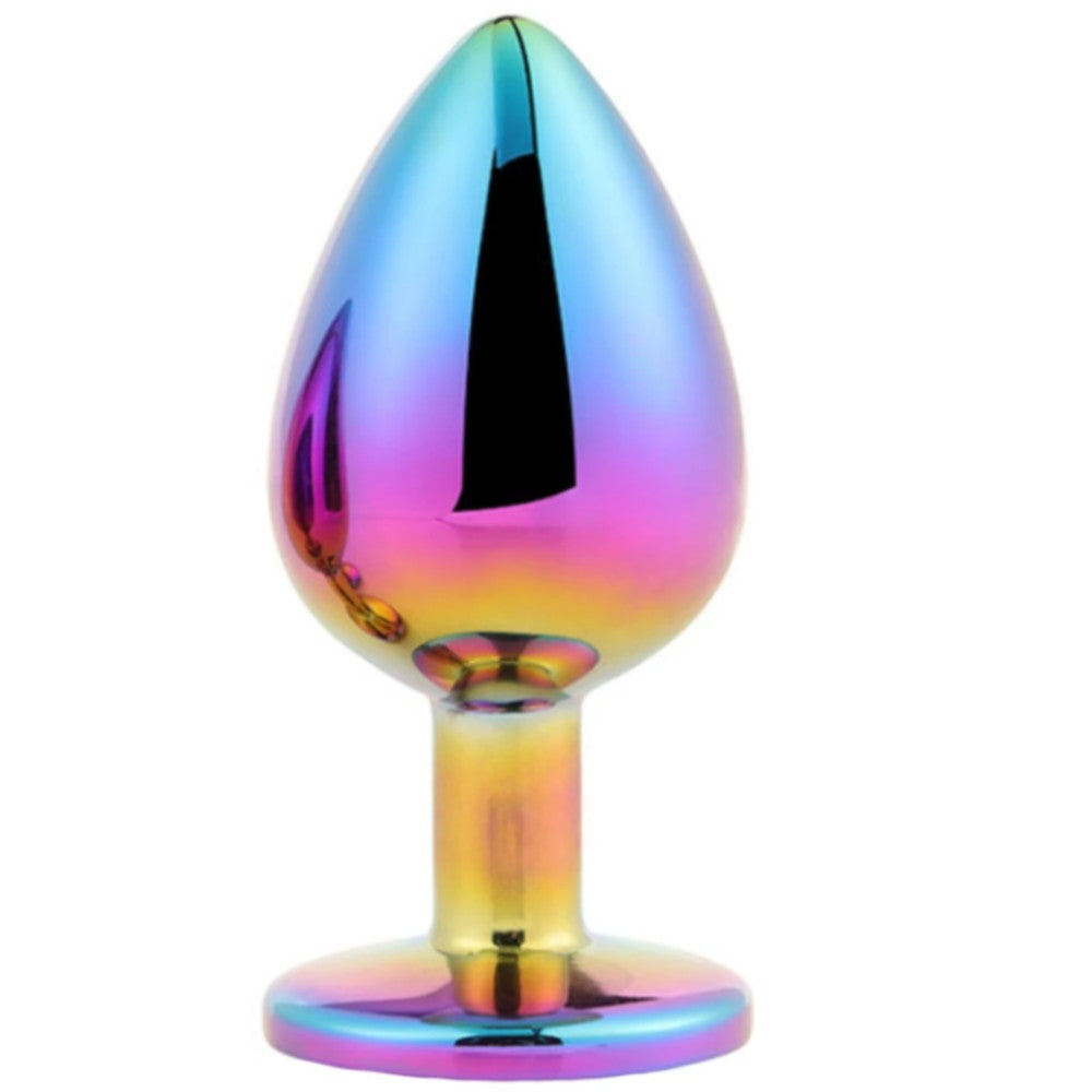 ToyJoy Twilight Booty Rainbow Jewel Metal Anal Plug Large