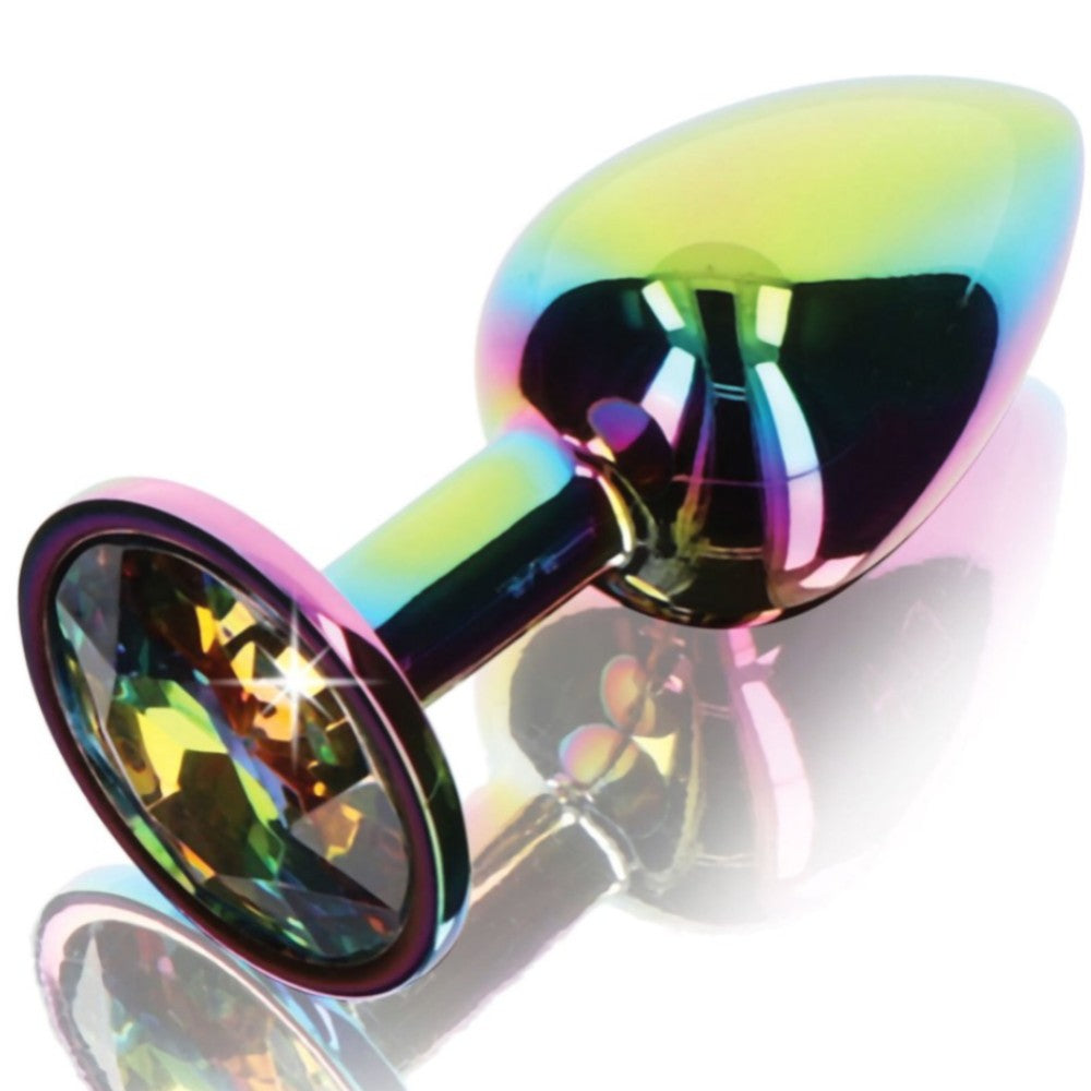 ToyJoy Twilight Booty Rainbow Jewel Metal Anal Plug Large