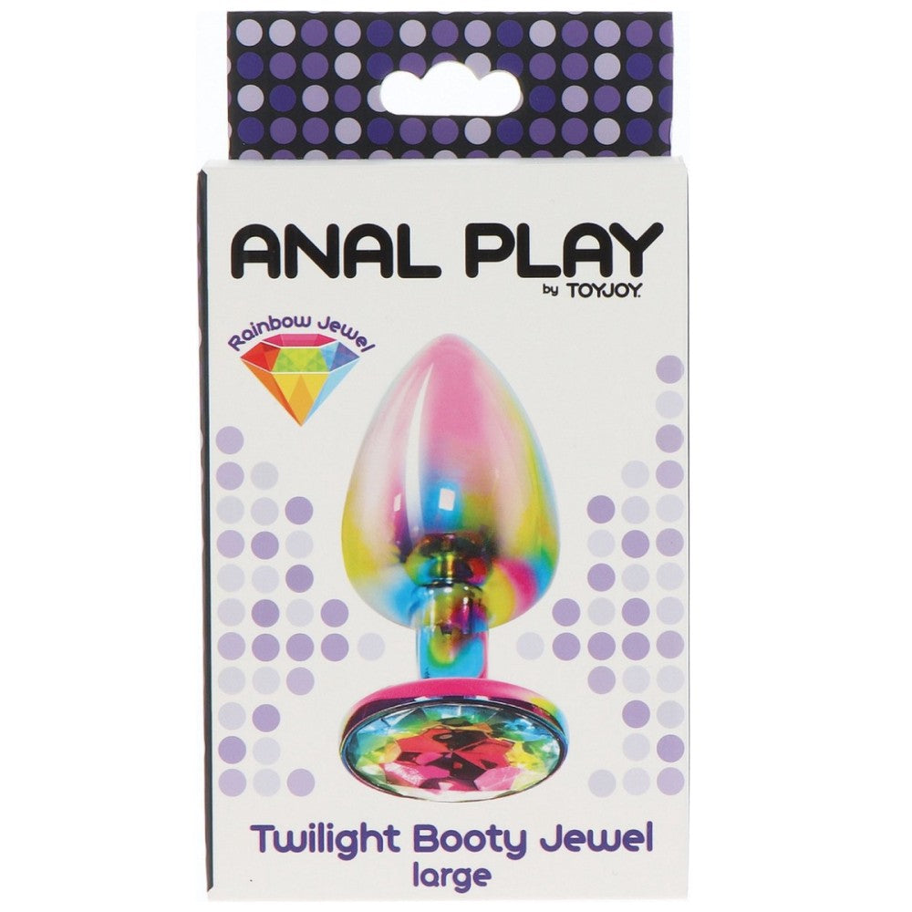 ToyJoy Twilight Booty Rainbow Jewel Metal Anal Plug Large