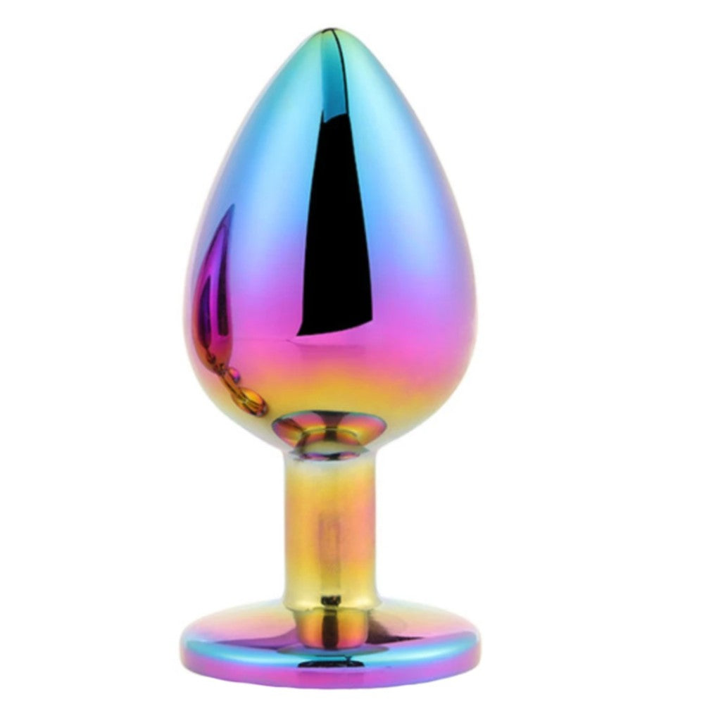 ToyJoy Twilight Booty Rainbow Jewel Metal Anal Plug Medium