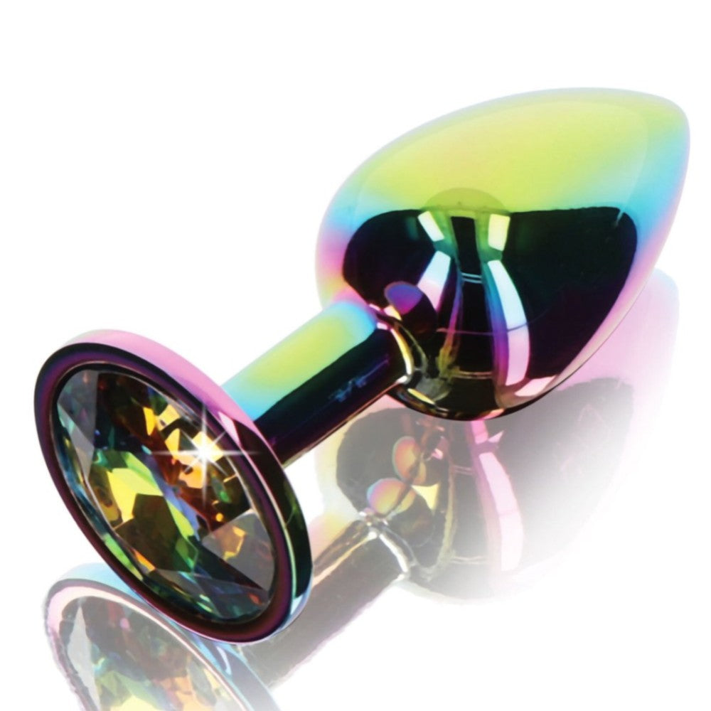 ToyJoy Twilight Booty Rainbow Jewel Metal Anal Plug Medium