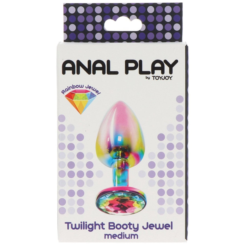 ToyJoy Twilight Booty Rainbow Jewel Metal Anal Plug Medium