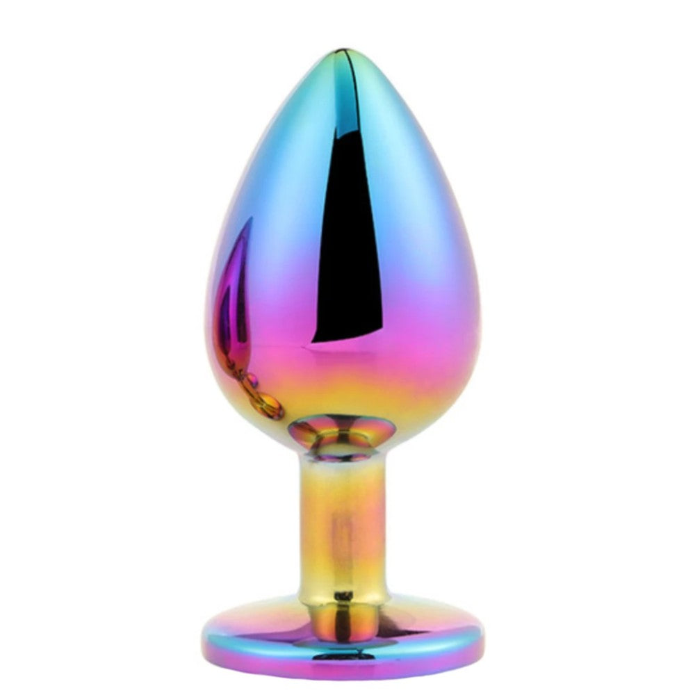 ToyJoy Twilight Booty Rainbow Jewel Metal Anal Plug Small
