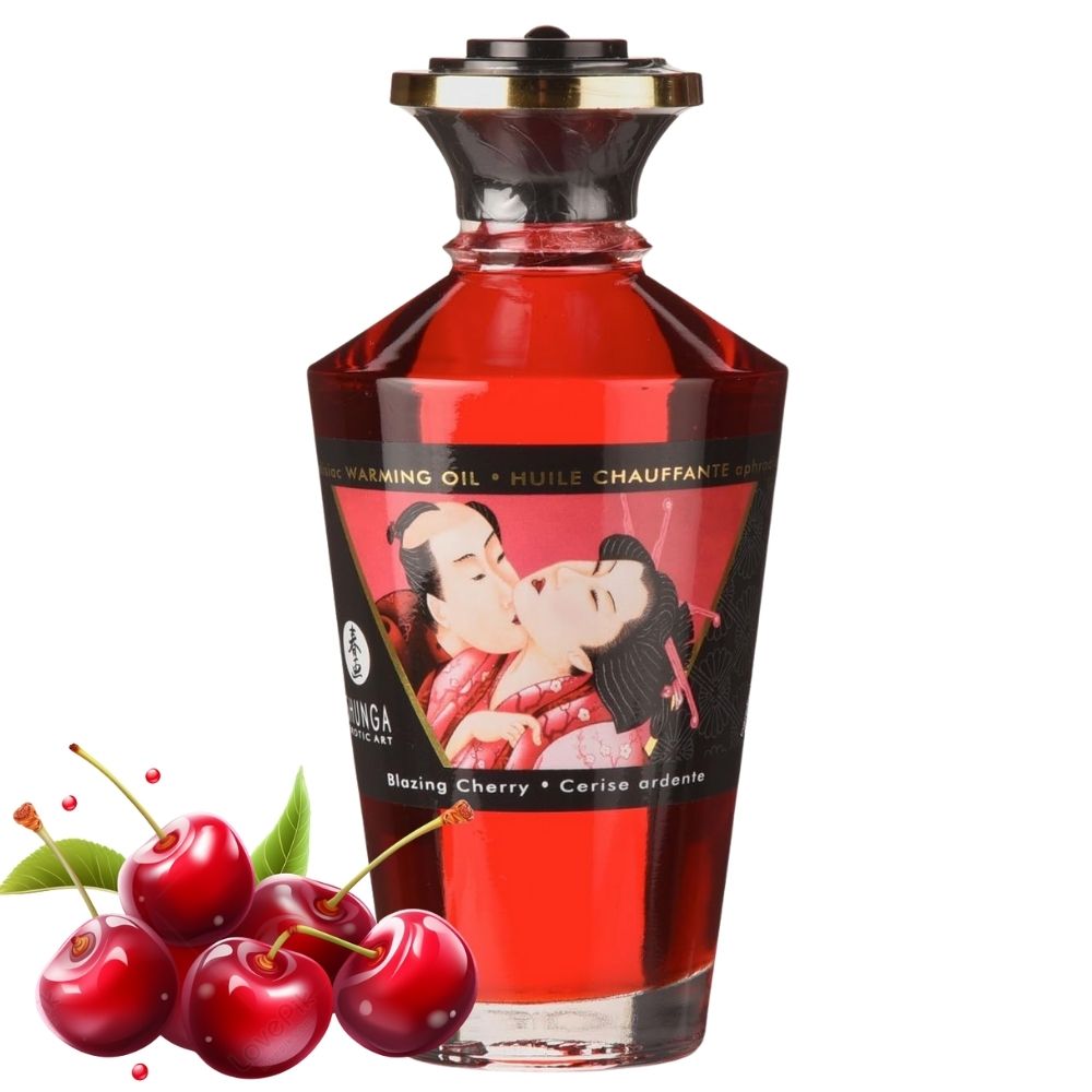 Shunga Aphrodisiac Warming Oil Chery Istımalı Masaj Yağı 100 ml