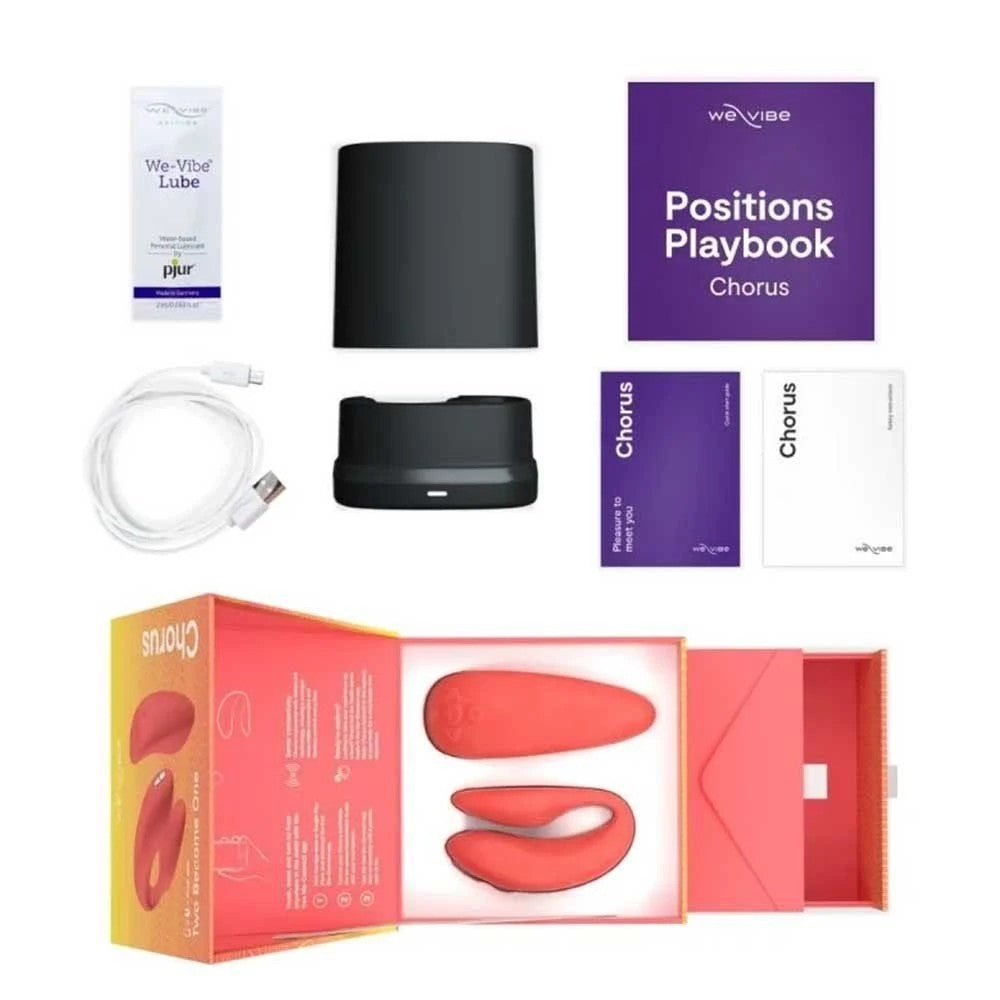 We-Vibe Chorus Remote & App Controlled Couples Vibrator Coral