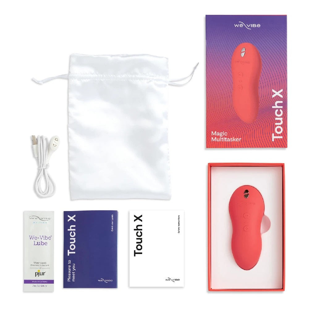 We-Vibe Touch X Magic Lay-On Klitoral Vibrator Coral