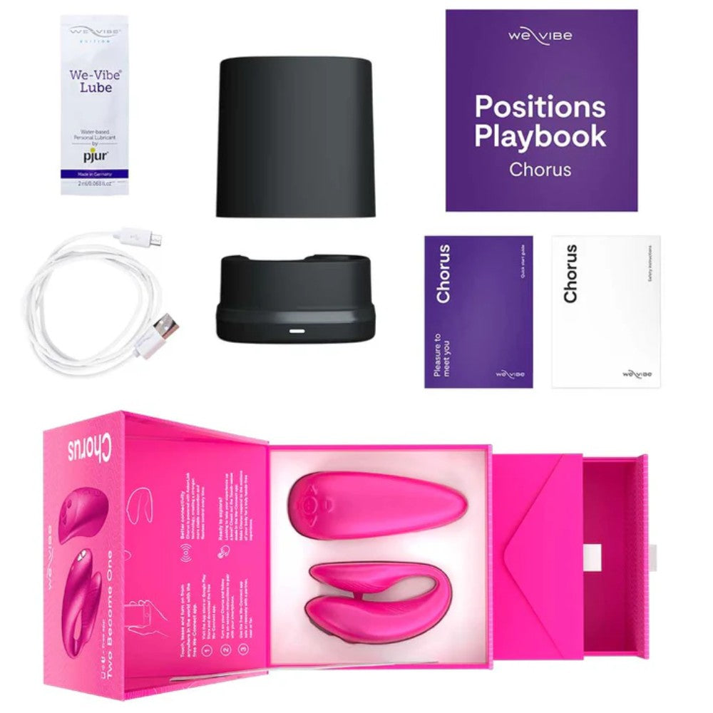 We-Vibe Chorus Remote & App Controlled Couples Vibrator Cosmic Pink