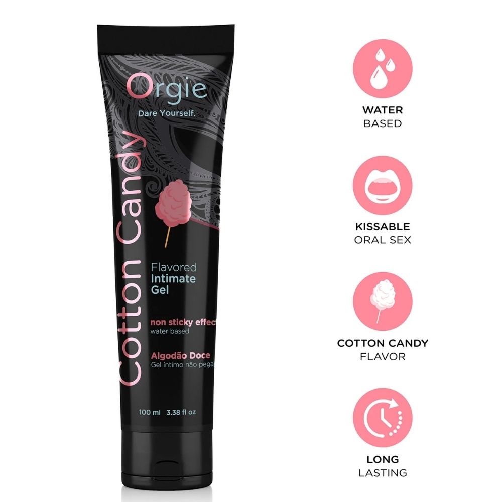 Orgie Lube Tube Cotton Candy Pamuk Şekeri Aromalı Kayganlaştırıcı Jel 100 ml.