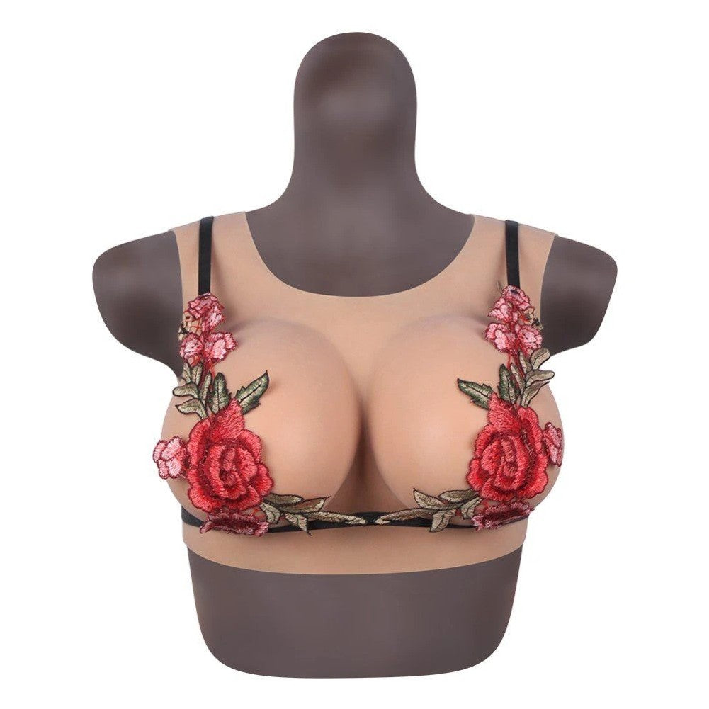 Bodysuit Crossdresser Giyilebilir Silikon Takma Göğüs Cup E B-HG06