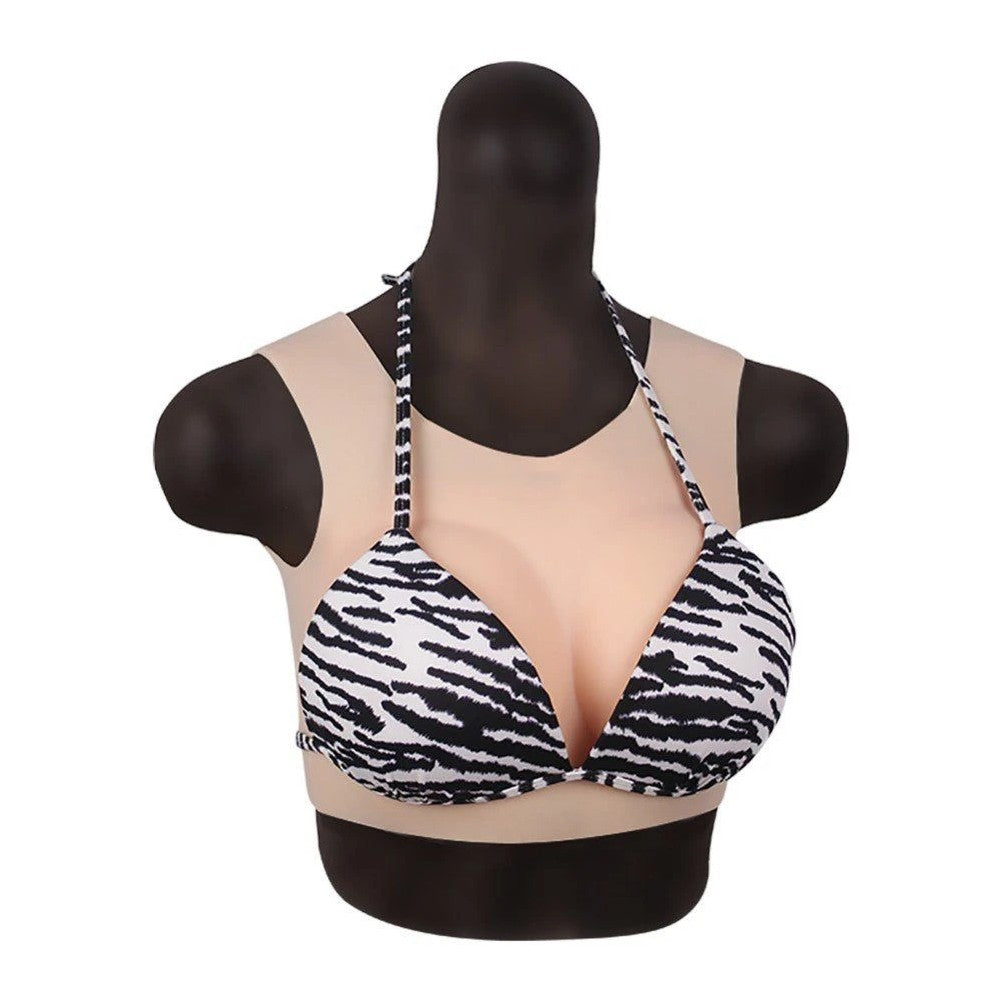 Bodysuit Crossdresser Giyilebilir Askılı Silikon Takma Göğüs Cup D B-HG03