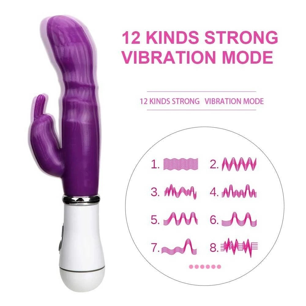 Clịtoris Stịmulator Gspọt Mạssager Rabbit Vibrator Purple