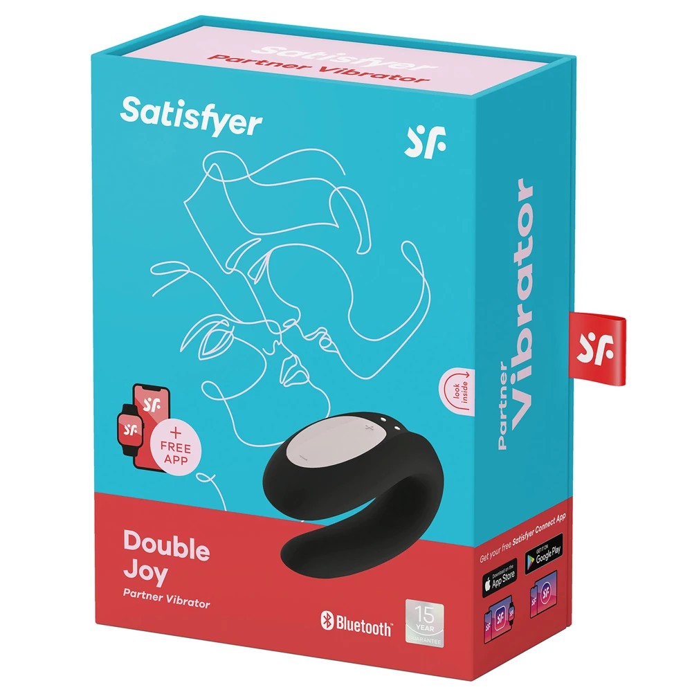 Satisfyer Double Joy Telefon Kontrollü Vibratör Black