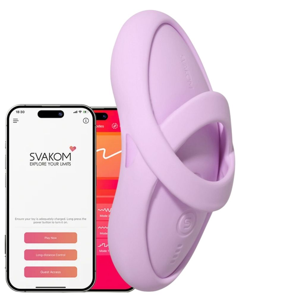 Svakom Echo 2 App-controlled Flexible Finger Vibrator Lilac