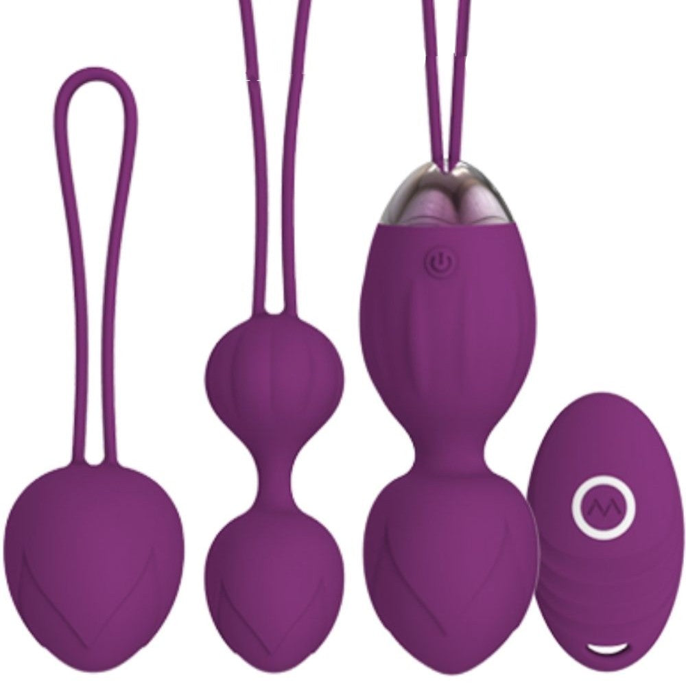Love Kegel Balls Uzaktan Kumanda Kegel Vibratör Seti Purple